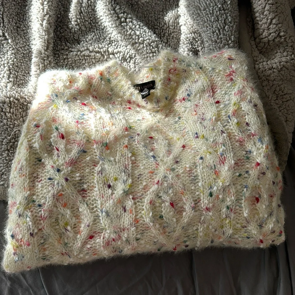 NWT ASOS QED London Cable Knit Sweater - Picture 2 of 5